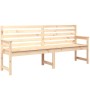 Banco de jardín madera maciza de pino 203,5x48x91,5 cm en Bancos de jardín | Comprar online en Foru.es