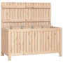 Caja de almacenaje jardín madera maciza de pino 121x55x64 cm de vidaXL, Cajas de almacenaje para exteriores - Ref: Foro24-823...