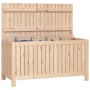 Caja de almacenaje jardín madera maciza de pino 121x55x64 cm de vidaXL, Cajas de almacenaje para exteriores - Ref: Foro24-823...
