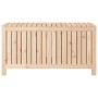 Caja de almacenaje jardín madera maciza de pino 121x55x64 cm de vidaXL, Cajas de almacenaje para exteriores - Ref: Foro24-823...
