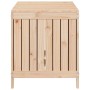 Caja de almacenaje jardín madera maciza de pino 121x55x64 cm de vidaXL, Cajas de almacenaje para exteriores - Ref: Foro24-823...