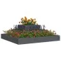 Jardinera de madera maciza de pino gris 80x80x27 cm de vidaXL, Maceteros y jardineras - Ref: Foro24-823866, Precio: 42,39 €, ...