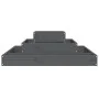Jardinera de madera maciza de pino gris 80x80x27 cm de vidaXL, Maceteros y jardineras - Ref: Foro24-823866, Precio: 42,39 €, ...
