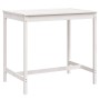 Mesa de jardín madera maciza pino blanco 121x82,5x110 cm en Mesas de jardín | Comprar online en Foru.es