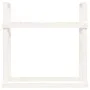 Leñero de madera maciza de pino blanco 110x35x108,5 cm de vidaXL, Accesorios para bolsas y soportes de leña - Ref: Foro24-823...