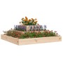 Jardinera de madera maciza de pino 80x80x27 cm de vidaXL, Maceteros y jardineras - Ref: Foro24-823864, Precio: 48,82 €, Descu...