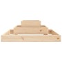 Jardinera de madera maciza de pino 80x80x27 cm de vidaXL, Maceteros y jardineras - Ref: Foro24-823864, Precio: 48,82 €, Descu...