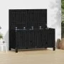 Caja de almacenaje jardín madera de pino negro 121x55x64 cm de vidaXL, Cajas de almacenaje para exteriores - Ref: Foro24-8238...