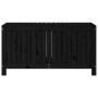 Caja de almacenaje jardín madera de pino negro 121x55x64 cm de vidaXL, Cajas de almacenaje para exteriores - Ref: Foro24-8238...