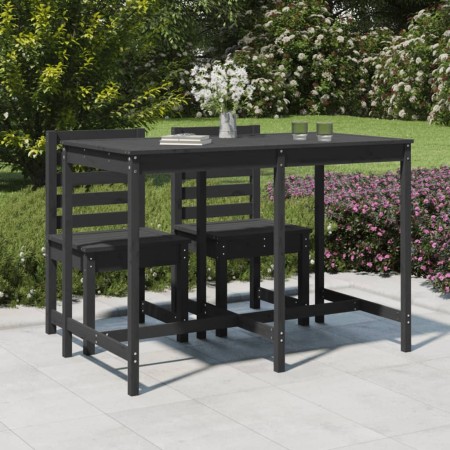 Mesa de jardín madera maciza pino gris 159,5x82,5x110 cm en Mesas de jardín | Comprar online en Foru.es