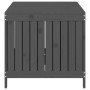 Caja de almacenaje jardín madera de pino gris 147x68x64 cm de vidaXL, Cajas de almacenaje para exteriores - Ref: Foro24-82385...