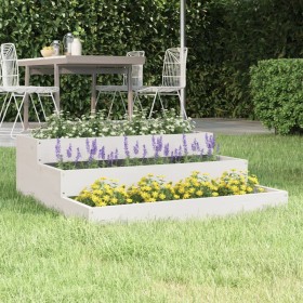 Jardinera de madera maciza de pino blanco 78x78x27 cm de vidaXL, Maceteros y jardineras - Ref: Foro24-823907, Precio: 58,30 €...
