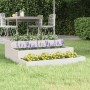Jardinera de madera maciza de pino blanco 78x78x27 cm de vidaXL, Maceteros y jardineras - Ref: Foro24-823907, Precio: 58,30 €...