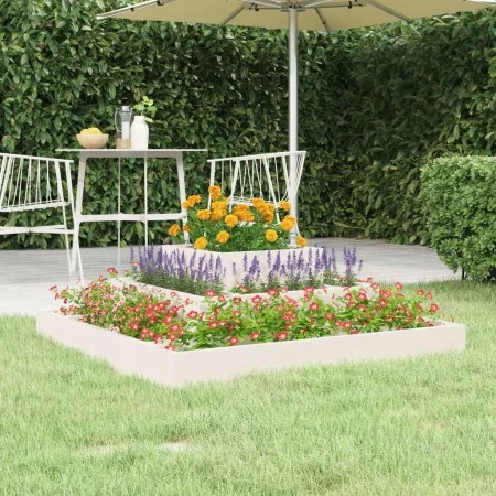 Jardinera de madera maciza de pino blanco 80x80x27 cm de vidaXL, Maceteros y jardineras - Ref: Foro24-823865, Precio: 47,47 €...