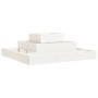 Jardinera de madera maciza de pino blanco 80x80x27 cm de vidaXL, Maceteros y jardineras - Ref: Foro24-823865, Precio: 47,92 €...