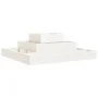 Jardinera de madera maciza de pino blanco 80x80x27 cm de vidaXL, Maceteros y jardineras - Ref: Foro24-823865, Precio: 47,47 €...