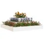 Jardinera de madera maciza de pino blanco 80x80x27 cm de vidaXL, Maceteros y jardineras - Ref: Foro24-823865, Precio: 47,47 €...