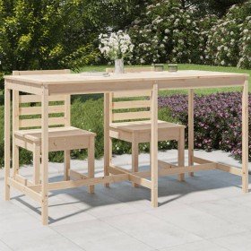 Mesa de jardín madera maciza de pino 203,5x90x110 cm en Mesas de jardín | Comprar online en Foru.es