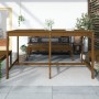 Mesa de jardín madera maciza pino marrón miel 203,5x90x110 cm en Mesas de jardín | Comprar online en Foru.es