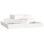 Jardinera de madera maciza de pino blanco 83x83x27 cm de vidaXL, Maceteros y jardineras - Ref: Foro24-823879, Precio: 57,95 €...