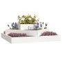 Jardinera de madera maciza de pino blanco 83x83x27 cm de vidaXL, Maceteros y jardineras - Ref: Foro24-823879, Precio: 57,95 €...