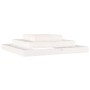 Jardinera madera maciza de pino blanco 110x110x27 cm de vidaXL, Maceteros y jardineras - Ref: Foro24-823872, Precio: 66,78 €,...