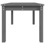 Mesa de jardín madera maciza de pino gris 82,5x50,5x45 cm en Mesas de jardín | Comprar online en Foru.es
