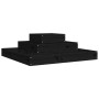 Jardinera de madera maciza de pino negro 80x80x27 cm de vidaXL, Maceteros y jardineras - Ref: Foro24-823868, Precio: 50,52 €,...