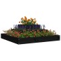 Jardinera de madera maciza de pino negro 80x80x27 cm de vidaXL, Maceteros y jardineras - Ref: Foro24-823868, Precio: 50,52 €,...