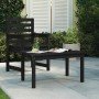 Mesa de jardín madera maciza pino negro 82,5x50,5x45 cm en Mesas de jardín | Comprar online en Foru.es