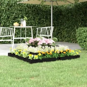 Jardinera madera maciza de pino negro 110x110x27 cm de vidaXL, Maceteros y jardineras - Ref: Foro24-823875, Precio: 69,42 €, ...
