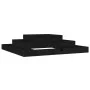 Jardinera madera maciza de pino negro 110x110x27 cm de vidaXL, Maceteros y jardineras - Ref: Foro24-823875, Precio: 69,42 €, ...
