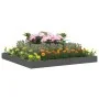 Jardinera de madera maciza de pino gris 110x110x27 cm de vidaXL, Maceteros y jardineras - Ref: Foro24-823873, Precio: 66,16 €...
