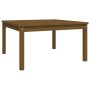 Mesa de jardín madera maciza pino marrón miel 82,5x82,5x45 cm en Mesas de jardín | Comprar online en Foru.es