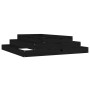 Jardinera madera maciza de pino negro 110x110x27 cm de vidaXL, Maceteros y jardineras - Ref: Foro24-823903, Precio: 58,15 €, ...