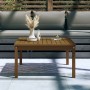 Mesa de jardín madera maciza pino marrón miel 82,5x82,5x45 cm en Mesas de jardín | Comprar online en Foru.es