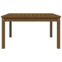 Mesa de jardín madera maciza pino marrón miel 82,5x82,5x45 cm en Mesas de jardín | Comprar online en Foru.es