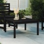 Mesa de jardín madera maciza pino negro 82,5x82,5x45 cm en Mesas de jardín | Comprar online en Foru.es