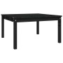 Mesa de jardín madera maciza pino negro 82,5x82,5x45 cm en Mesas de jardín | Comprar online en Foru.es