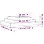 Jardinera madera maciza de pino negro 110x110x27 cm de vidaXL, Maceteros y jardineras - Ref: Foro24-823903, Precio: 58,15 €, ...
