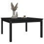 Mesa de jardín madera maciza pino negro 82,5x82,5x45 cm en Mesas de jardín | Comprar online en Foru.es