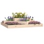 Jardinera de madera maciza de pino 112x112x27 cm de vidaXL, Maceteros y jardineras - Ref: Foro24-823885, Precio: 60,56 €, Des...
