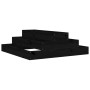 Jardinera de madera maciza de pino negro 80x80x27 cm de vidaXL, Maceteros y jardineras - Ref: Foro24-823896, Precio: 45,22 €,...