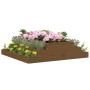 Jardinera madera maciza de pino marrón miel 110x110x27 cm de vidaXL, Maceteros y jardineras - Ref: Foro24-823902, Precio: 83,...