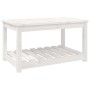 Mesa de jardín madera maciza de pino blanco 82,5x50,5x45 cm en Mesas de jardín | Comprar online en Foru.es