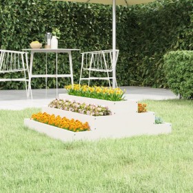 Jardinera de madera maciza de pino blanco 80x80x27 cm de vidaXL, Maceteros y jardineras - Ref: Foro24-823893, Precio: 42,93 €...