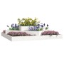 Jardinera madera maciza de pino blanco 112x112x27 cm de vidaXL, Maceteros y jardineras - Ref: Foro24-823886, Precio: 67,40 €,...