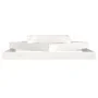Jardinera madera maciza de pino blanco 112x112x27 cm de vidaXL, Maceteros y jardineras - Ref: Foro24-823886, Precio: 66,03 €,...
