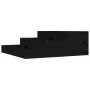 Jardinera de madera maciza de pino negro 78x78x27 cm de vidaXL, Maceteros y jardineras - Ref: Foro24-823910, Precio: 57,55 €,...