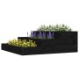 Jardinera de madera maciza de pino negro 78x78x27 cm de vidaXL, Maceteros y jardineras - Ref: Foro24-823910, Precio: 58,30 €,...